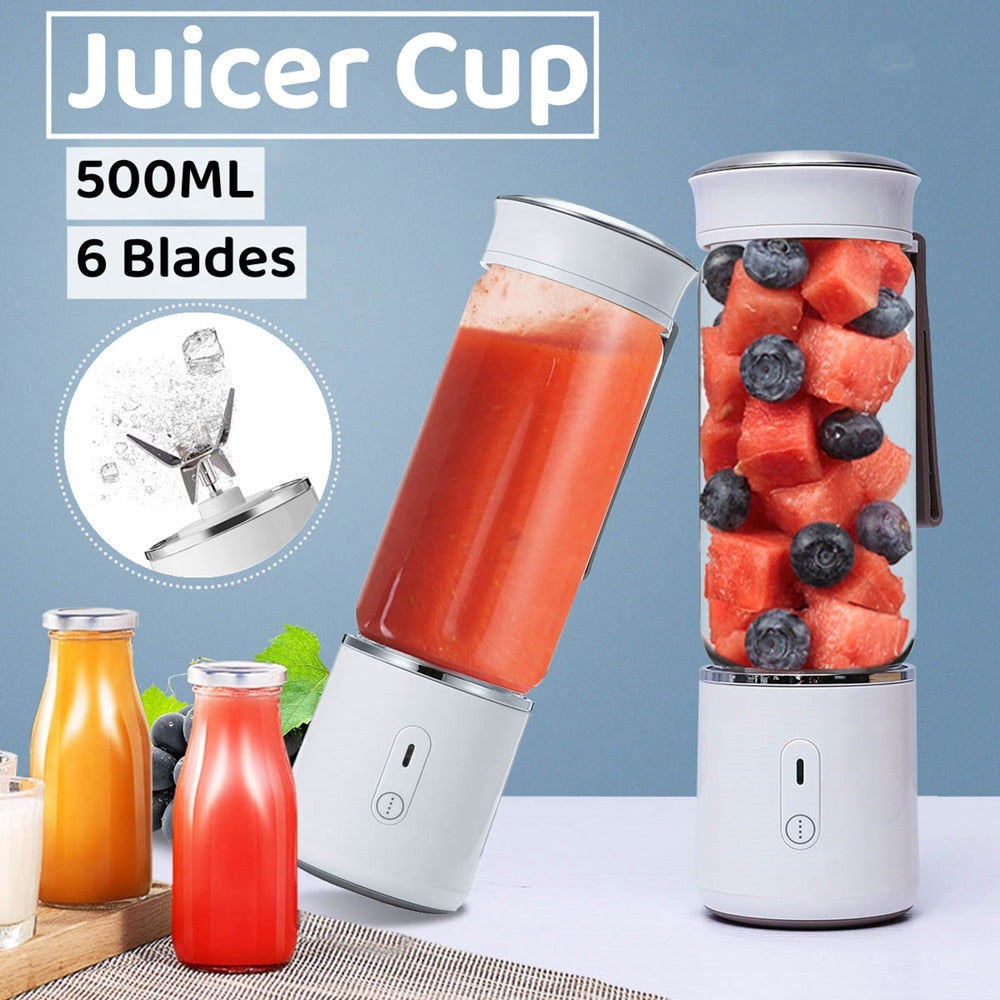 500ml USB Portable Juicer Mixer Electric Mini Blender