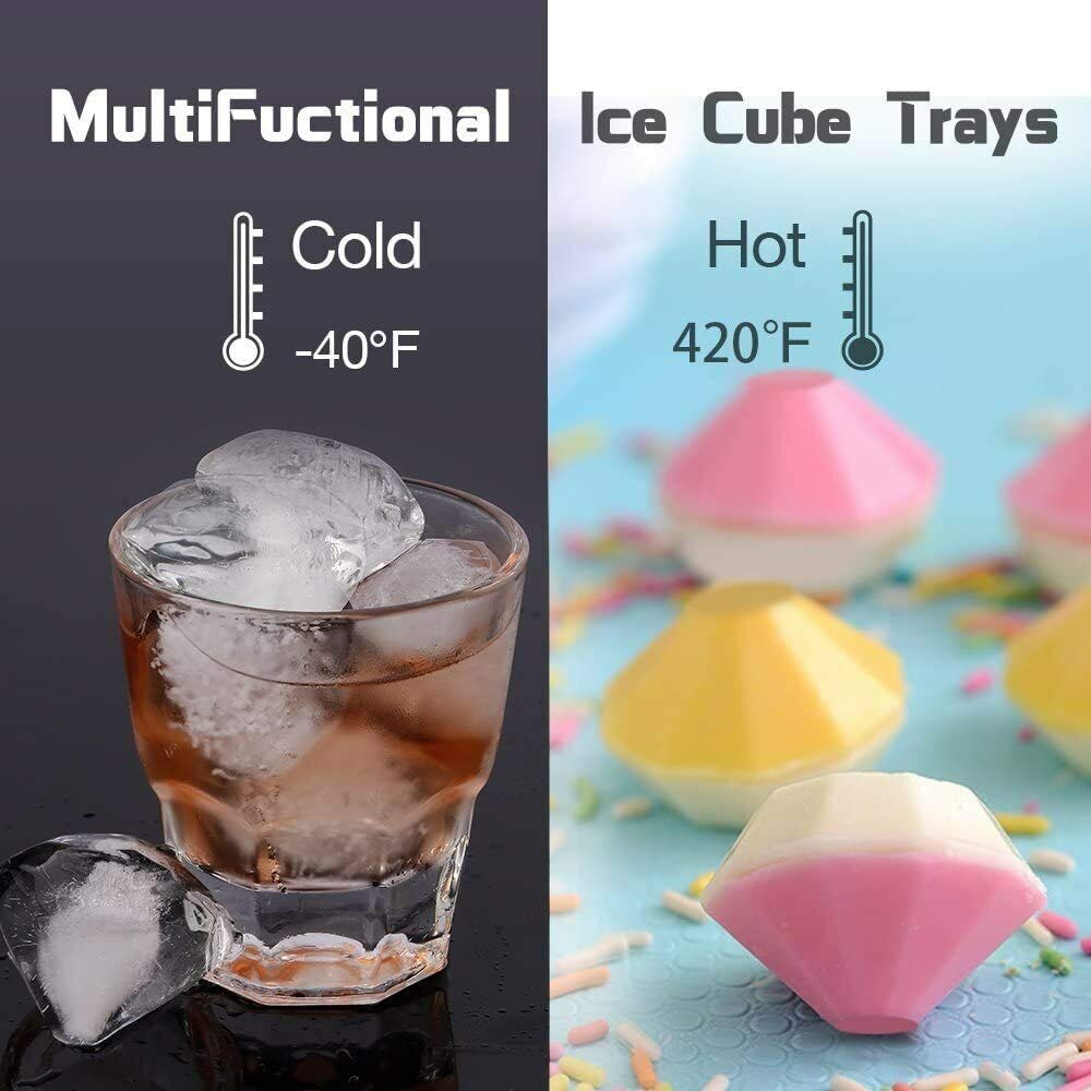 ICE Balls Maker Diamond Sphere Tray Mold Cube Whiskey Ball Cocktails Silicone US