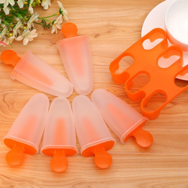 Ice Cream Mold Lolly Popsicle Maker Plastic Randomly Color