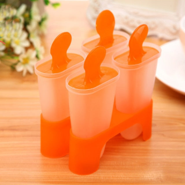 Ice Cream Mold Lolly Popsicle Maker Plastic Randomly Color