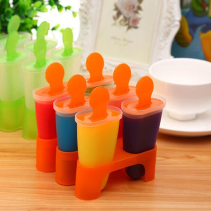 Ice Cream Mold Lolly Popsicle Maker Plastic Randomly Color