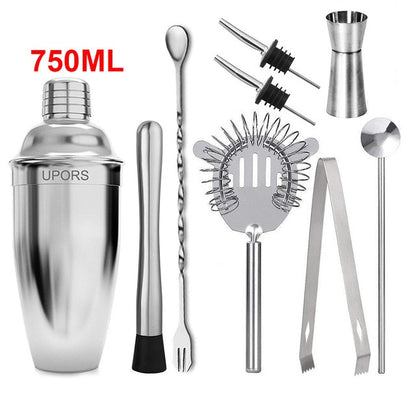 Cocktail Shaker Stainless Steel  Eco-Friendly Kit Bartender