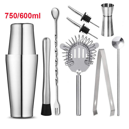 Cocktail Shaker Stainless Steel  Eco-Friendly Kit Bartender