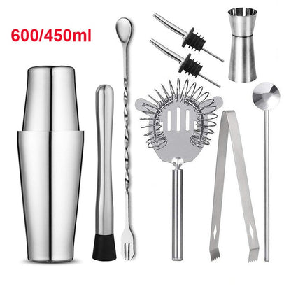 Cocktail Shaker Stainless Steel  Eco-Friendly Kit Bartender