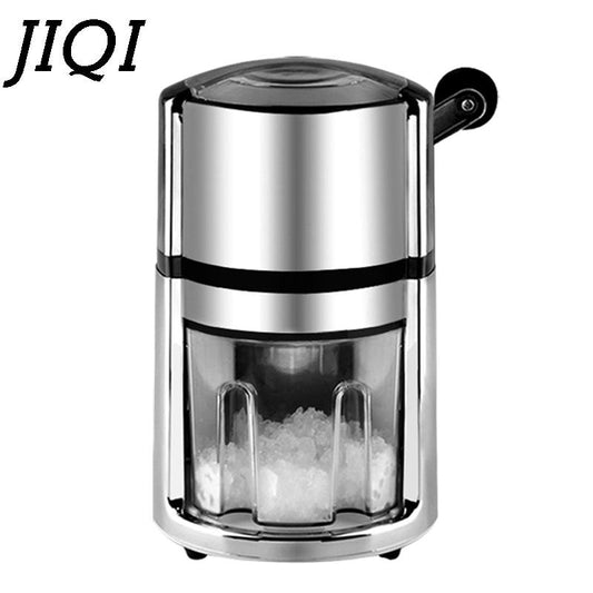 JIQI Multi-function Household Manual Ice Crusher Ice Blenders Tools Shavers Hand Shaved Ice Machine Ice Chopper For Kitchen Bar