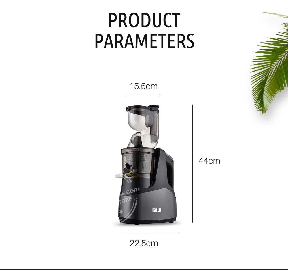 Slow Juicer Machine 7-Segment Helical Cold Press Mechanical Microsensor