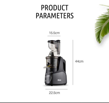 Slow Juicer Machine 7-Segment Helical Cold Press Mechanical Microsensor