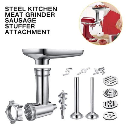 Steel Kitchen Meat Grinders Sausage Stuffer Attachment For Kitchen Aid Stand Mixer Kitchen Appliances Kitchen Dining Bar Parts