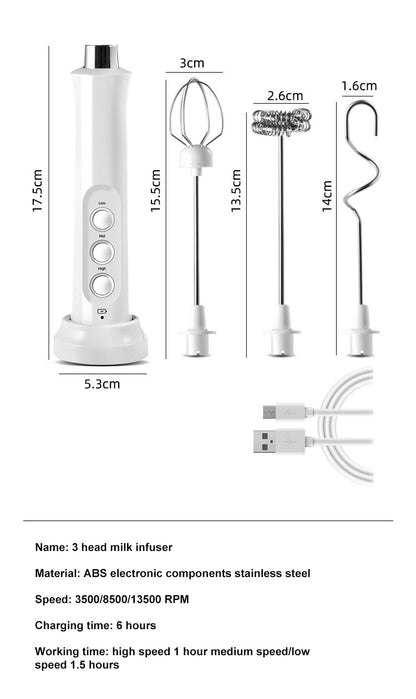 Automatic Electric Milk Cappuccino Blender Foam Machine Whisk