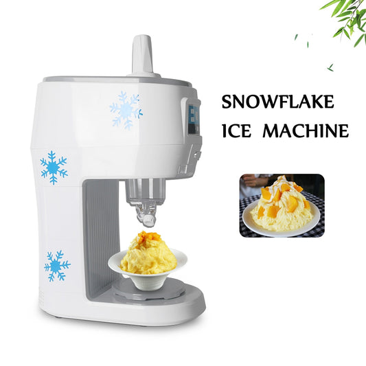 ITOP Semi-automatic Snowflakes Maker Machine Fruit Juice Store Electric Smoothies Snowflake Ice Shaved Crusher 70kgs/h Quantity