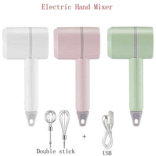 USB Rechargeable Wireless Handheld Mixer Kitchen Dough Blender