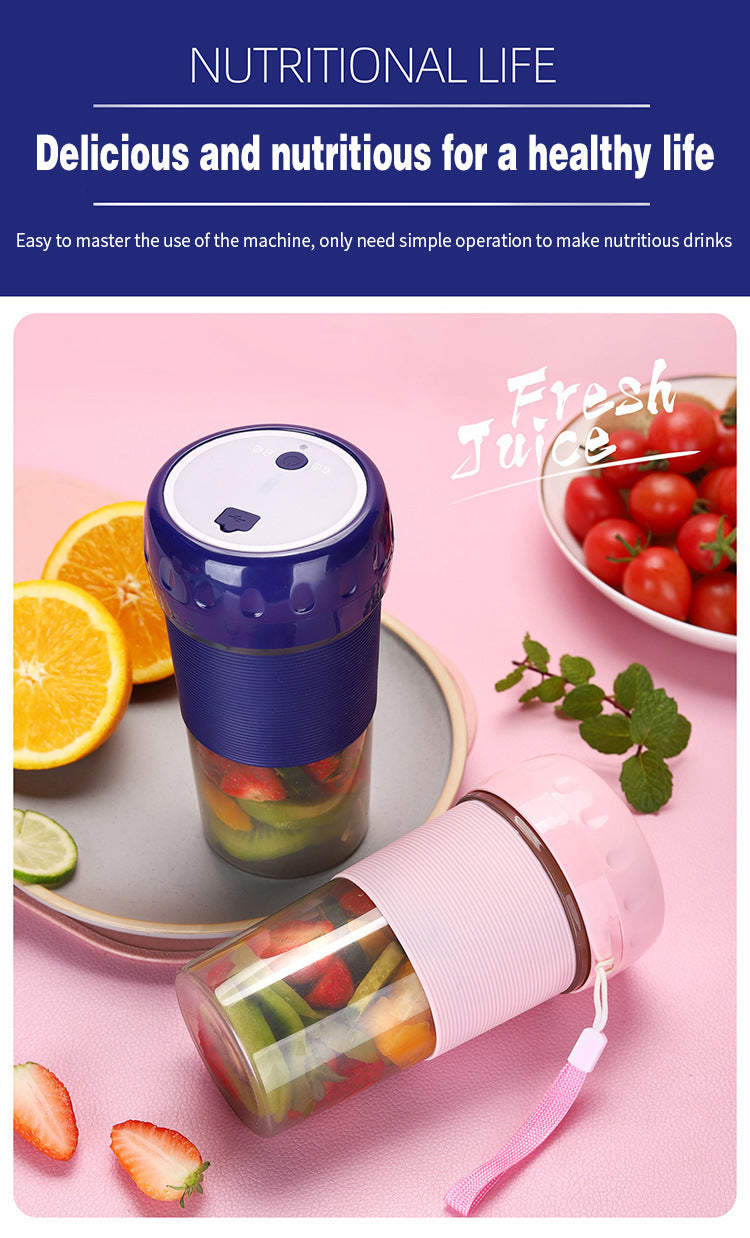 Portable Juicer 300ML USB Rechargeable Mini Mixer