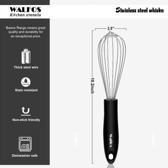 Multifunctional Stainless Steel Wire Whisk Blender Beater Baking