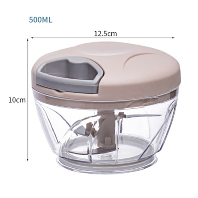 Garlic Chopper Manual Rotate Vegetable Cutter Manual chopper grinder mincer