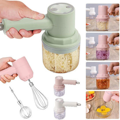 250ml Wireless Electric Garlic Chopper Crusher 3 in 1 garlic masher