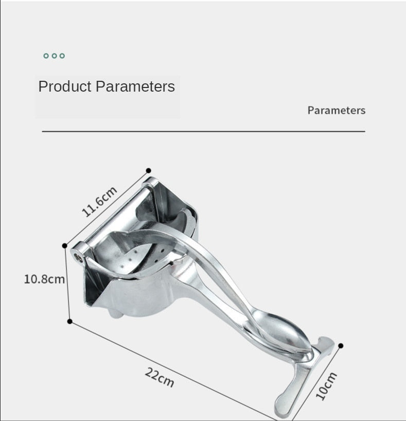 Aluminum Alloy Manual Juice Fruit Squeezer Pomegranate Juice Squeezer